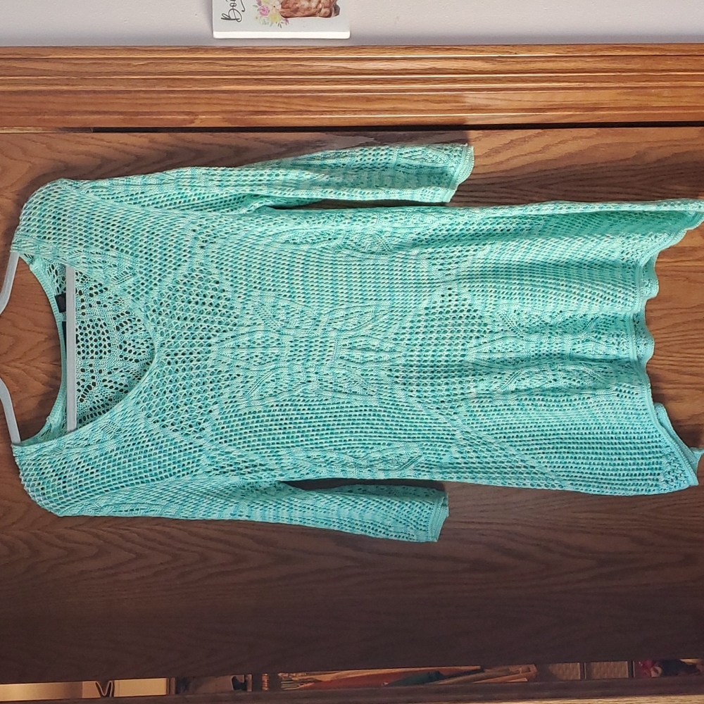 Open weave tunic